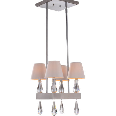 Lustre géométrique grise 4 lumières Preciado