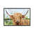 Toile avec cadre argenté