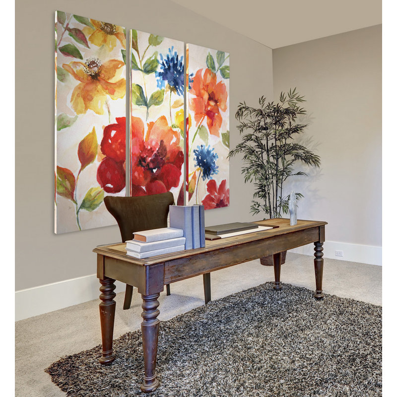 « summer salsa », image multi-pièces sur toile tendue, H 24 po x l 36 po x P 1,5 po
