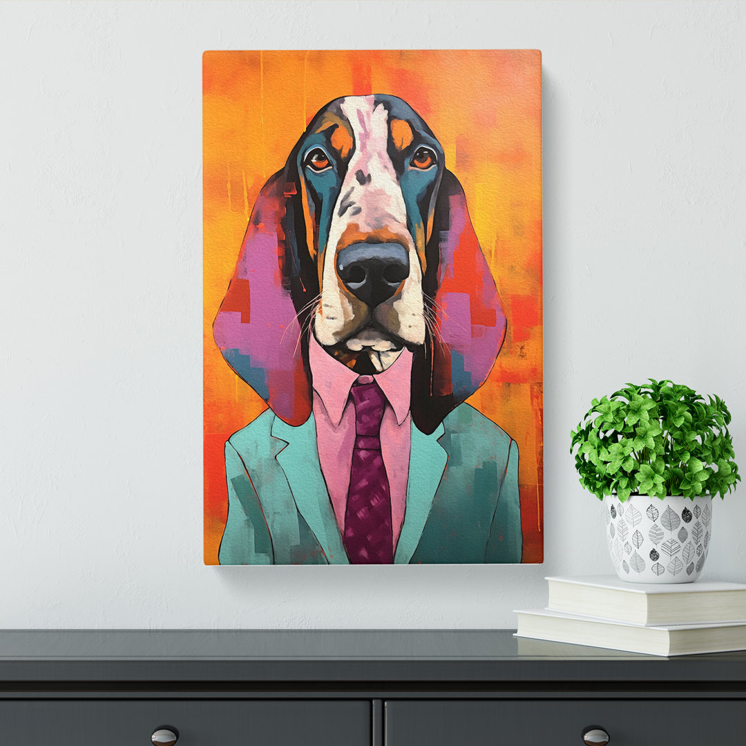 Basset Hound Modern Art