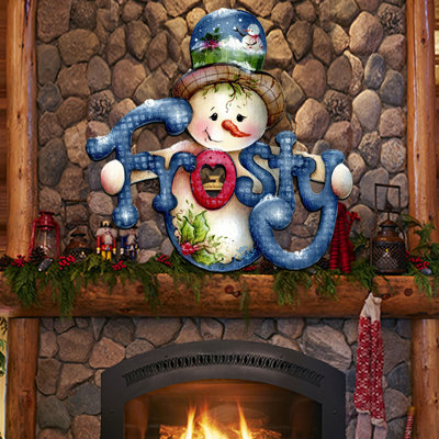Cintre de porte en bois Frosty on Figurine