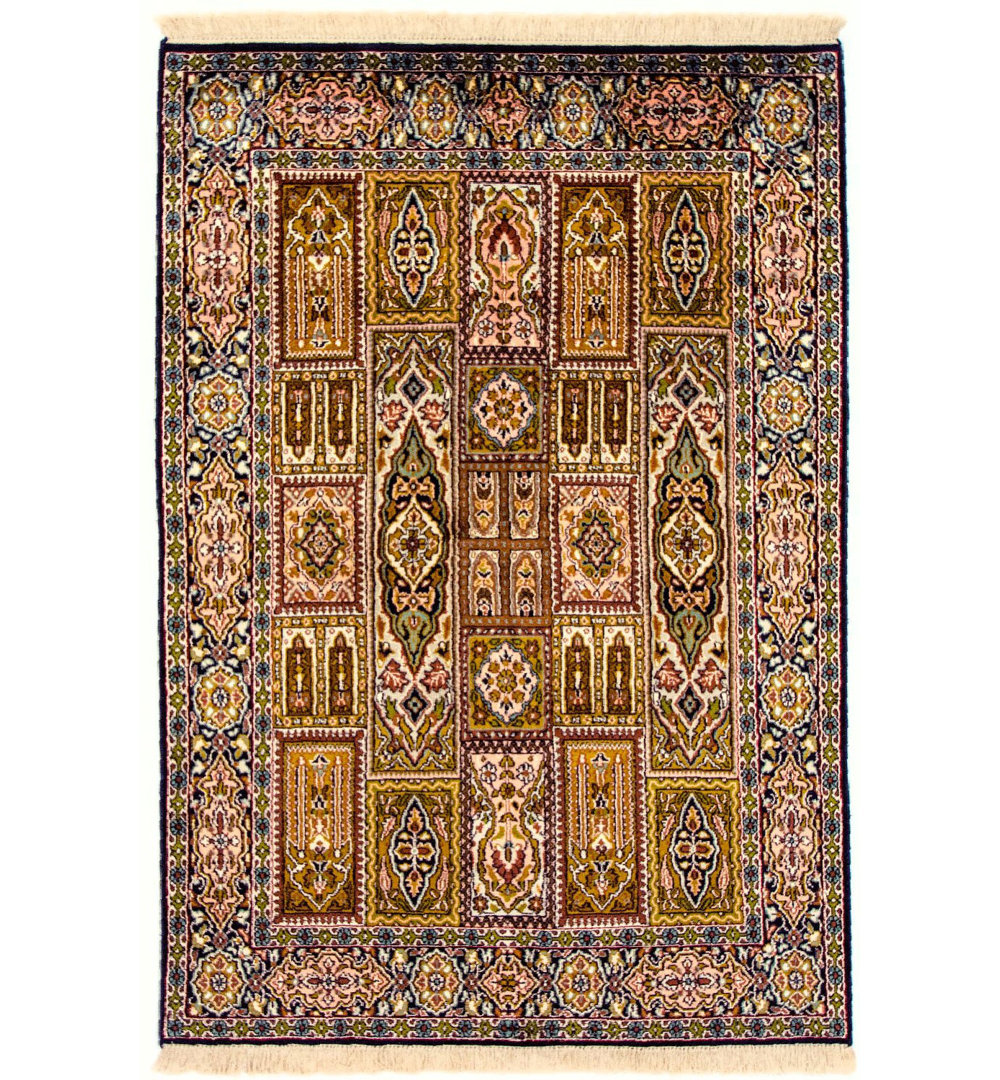 Gillham Handwoven Silk Brown/Blue Indoor/Outdoor Rug