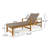 Hampton Wood and Wicker Adjustable Chaise Lounge-2057139056