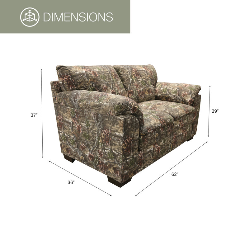 Union Rustic Model CCD1E44250C649AB88138A7E8C7267C2 Loveseat in Superflauge Camo Fabric
