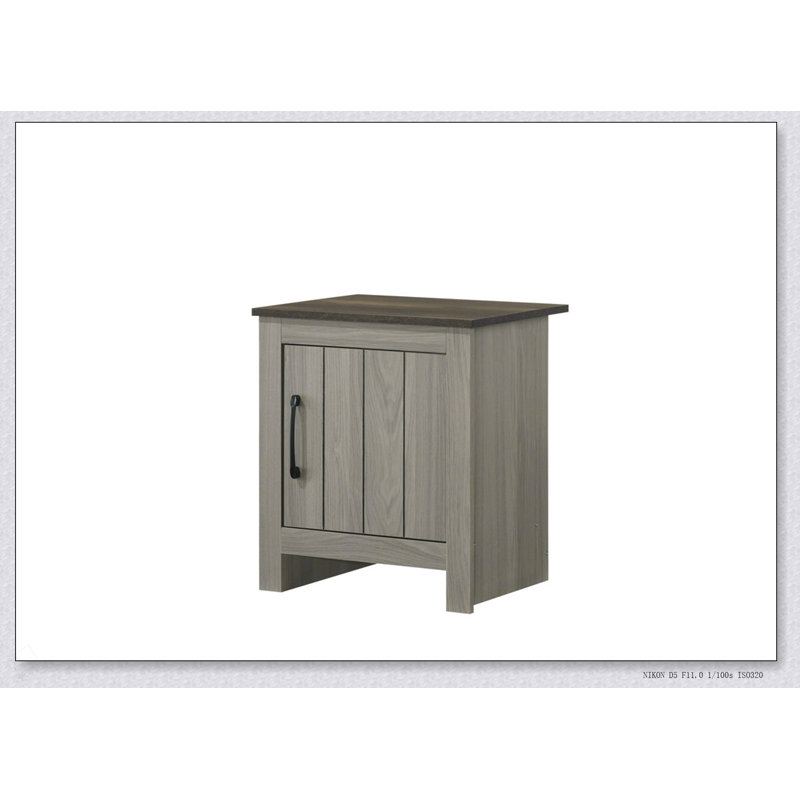 Table de bout l 16 po, table d'appoint, table de chevet avec porte d'armoire