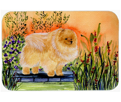 East Urban Home Pomeranian Glass Cutting Board