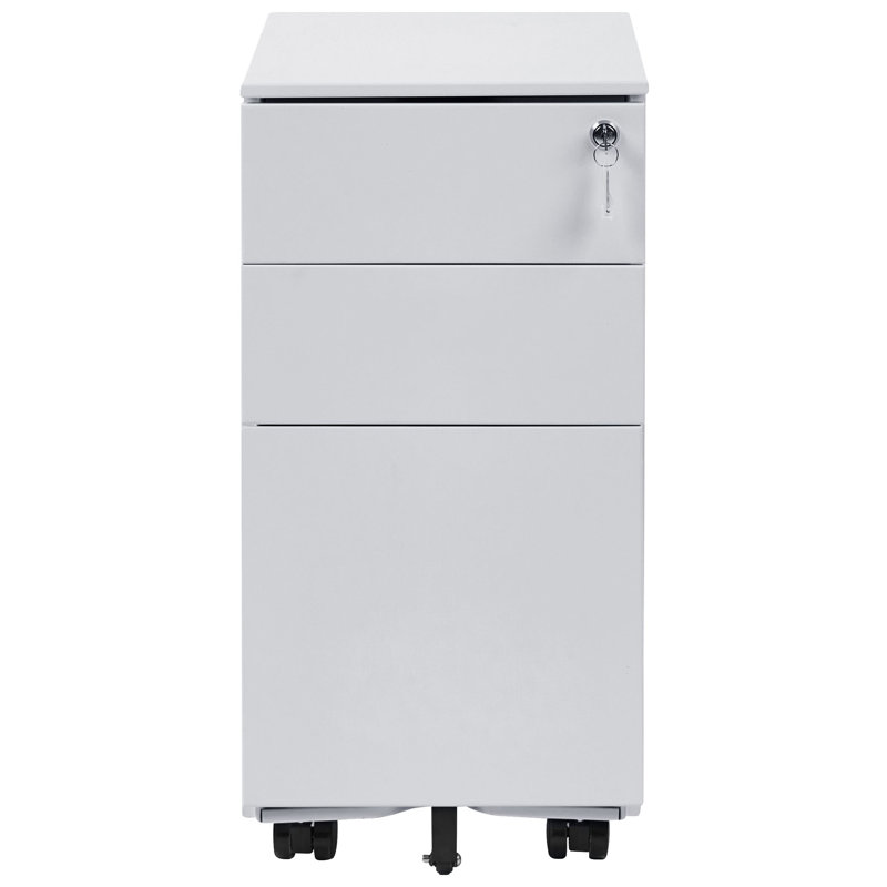 3 -Drawer Storage Cabinet, Light Grey