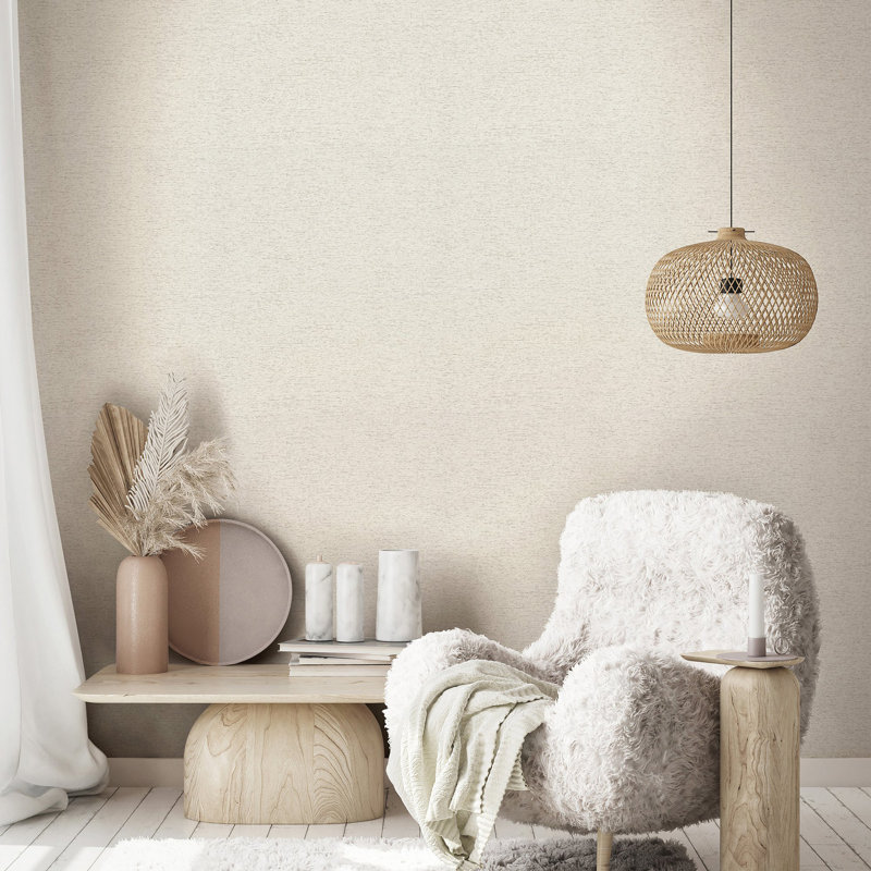 33cmm x 33cm Matte Wallpaper Roll, Beige