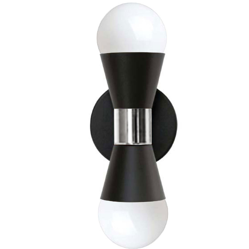 Kinga Steel Wallchiere, Black/Chrome