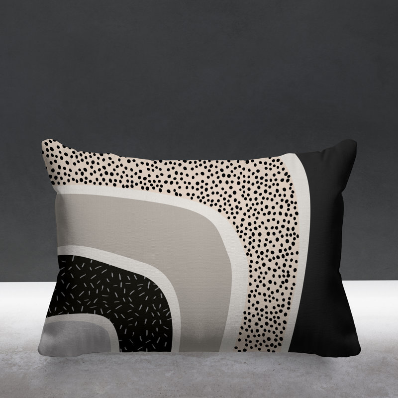 Coussin décoratif intérieur / extérieur Minho, Noir