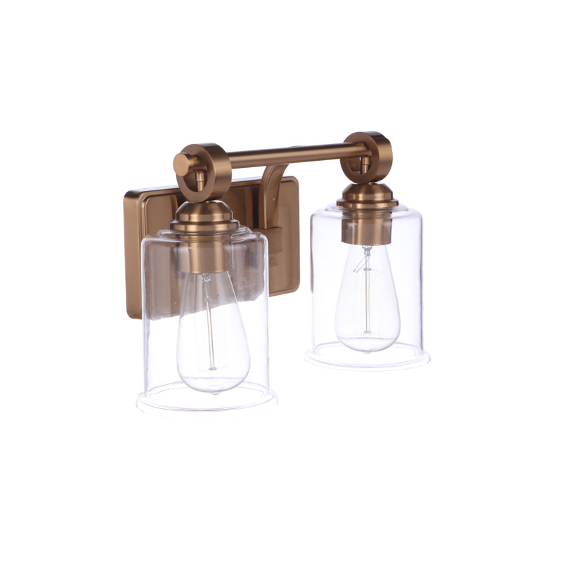 Éclairage pour meuble-lavabo 2 lumières Bankey, Bronze satiné