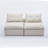 Ernesto Boneless Armless Chenille Compression Sectional Sofa with Neck & Lumbar Pillow-1247353293