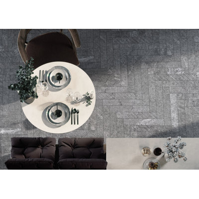 Element 3-in. x 18-in. Subway Stone & Wood Look Matte Porcelain Floor & Wall Tile