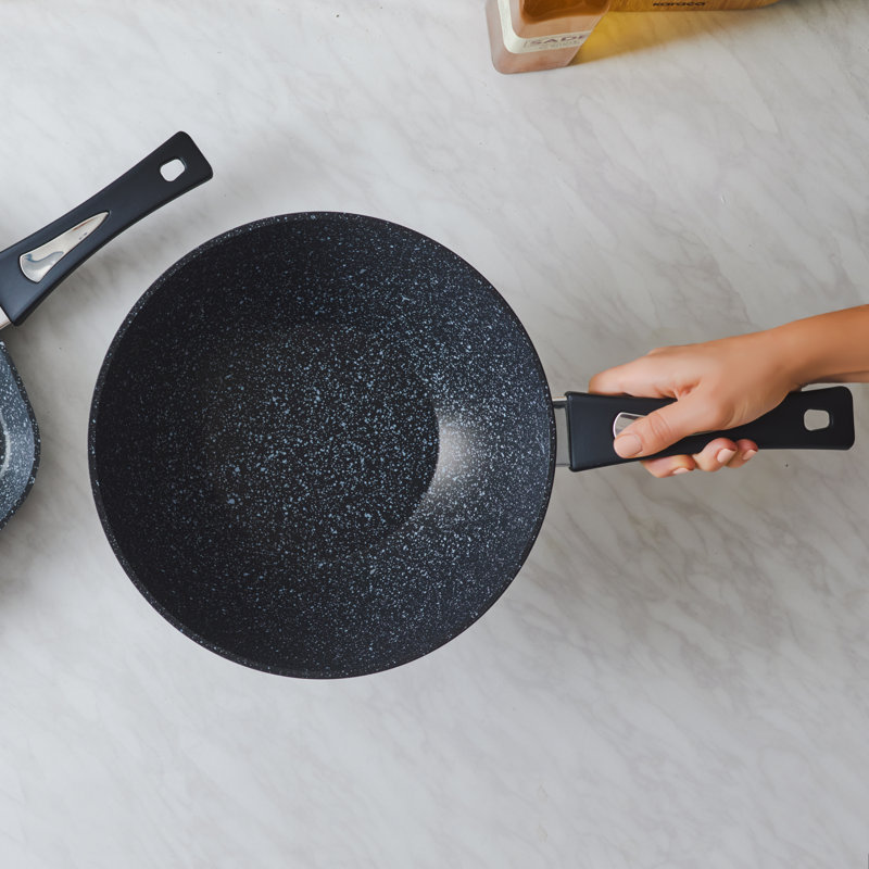 Karaca Defne Biogranite 2-Piece Pan Set, Black