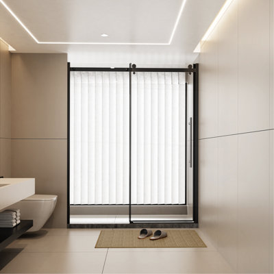 Porte de douche sans cadre 60 po x l 72 po x H 72 po