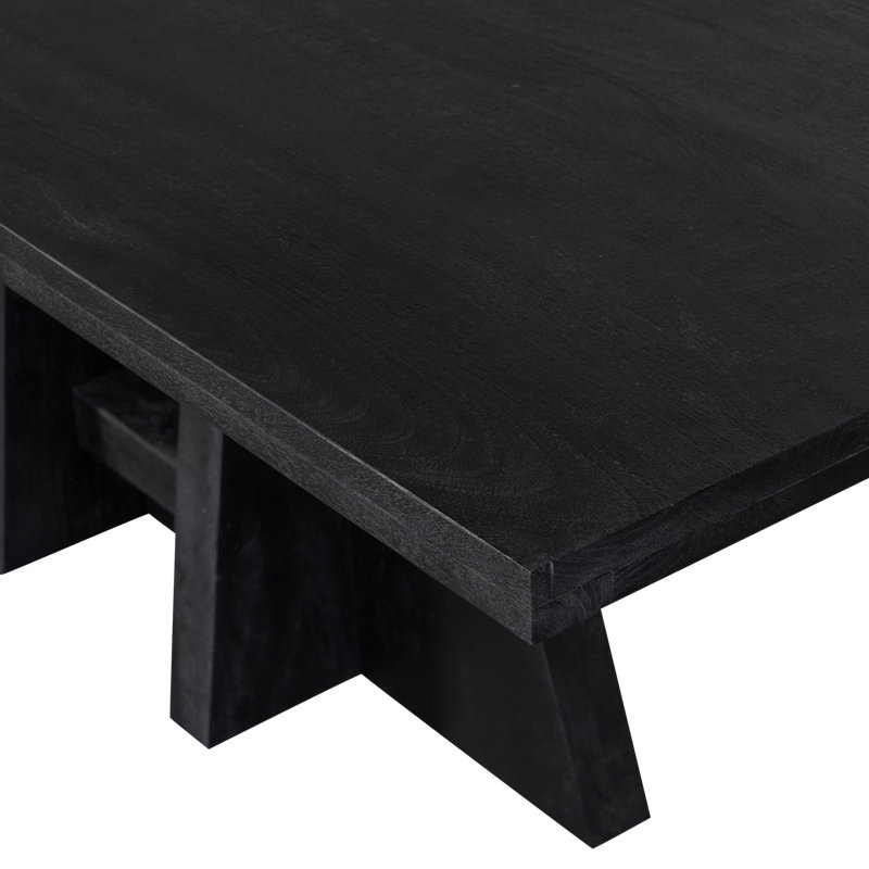 Kean Solid Wood Dining Table, 75cm H x 100cm L x 220cm W