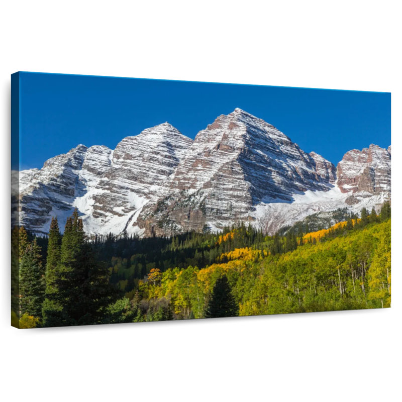 Alvord Snow Streaked Maroon Bells, 24" H x 36" W