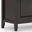 Amherst - Armoire de rangement large à 3 portes - Hickory brun
