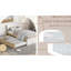 Structure de lit simple contemporaine avec design blanc ultrabrillant et lit gigogne pratique en chêne pour chambre à coucher, polyvalente-693002624-693002686-693002685