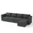 BOX MODULE STO SOFA 116" 5 Piece Upholstered Modular Sectional Sofa with Storage