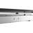 Astor Extendable Rectangular Glass Top with Stainless Steel Base Dining Table-89367241