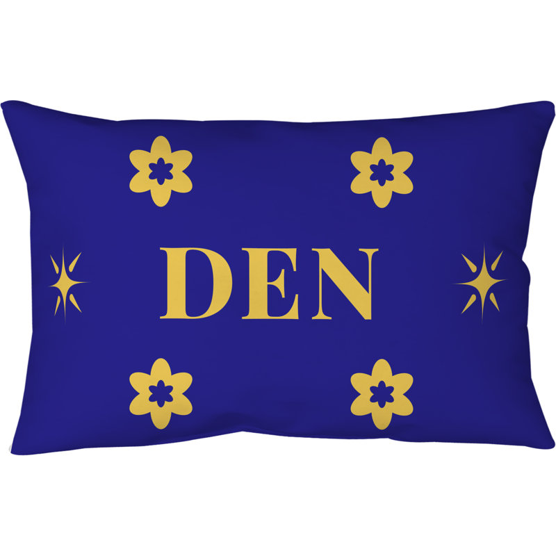 Oreiller de corps en microfibre Denver Basketball 20 po x 54 po, Or / bleu marine