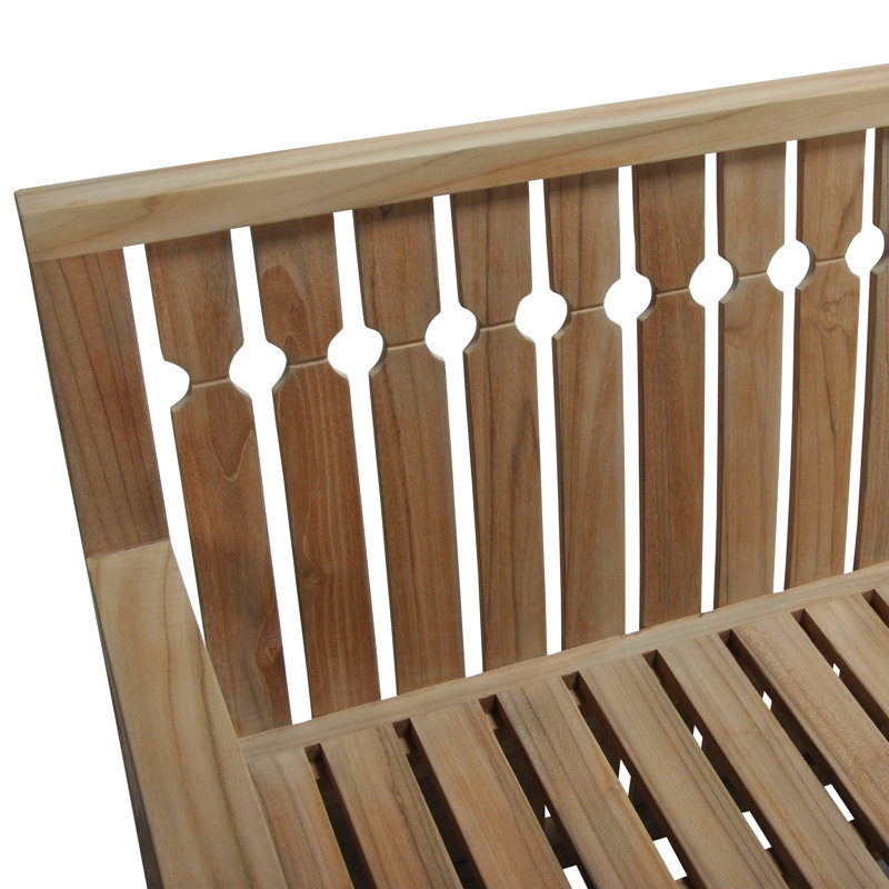 Vasser Solid Wood Teak Outdoor Bench