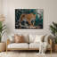 «Big Cats», art mural noir en métal jaguar brésilien-82146339