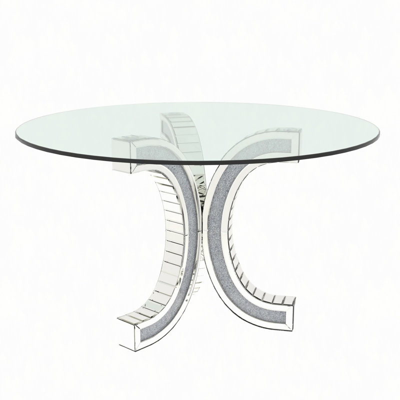 Table de salle à manger Table de salle à manger en verre trempé