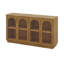 Buffet arqué avec rangement, grande armoire arquée avec portes en verre-783522231
