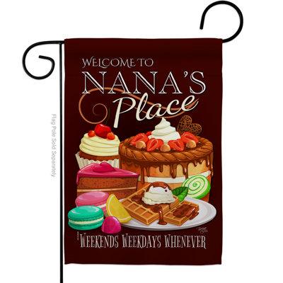 Double Sided 18.5'' H x 13'' W Polyester Garden Flag