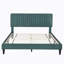 Ensemble de chambre avec lit plateforme 4 pièces avec tables de chevet et banc Amdi-88097127-88097125