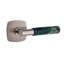 Emtek Select Privacy Leverset, Urban Modern Rosette, T-Bar Stem, Green Marble Handle, CF-1572217436-1572217433-1600831654