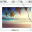 « standard coucher de soleil sur la plage seychelloise », reproduction de photo sur toile tendue-1875980343-1873147767