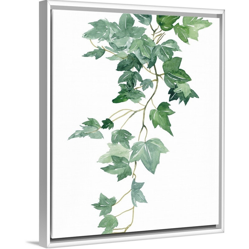 «Branch Study II», art mural sur toile, Toile avec cadre blanc, H 22 po x l 18 po