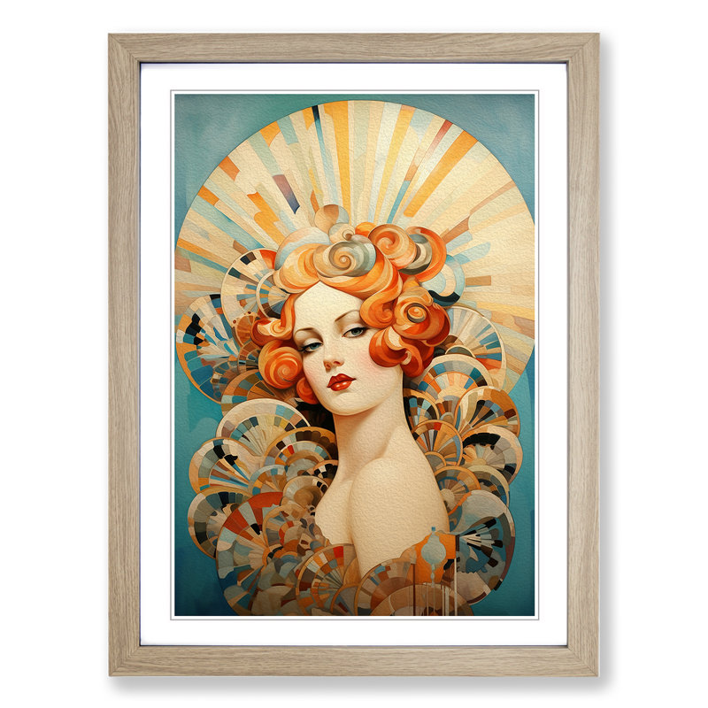 Seashell Deco - Framed Print, Oak Framed, 64cm H x 46cm W x 2cm D