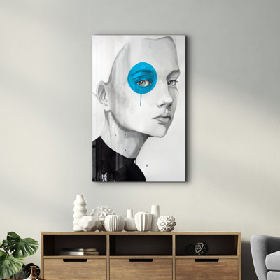 Élégante peinture murale en verre trempé de 13,8 po x 21,7 po | 100% verre trempé, épaisseur: 0,16 pouce | Imprimé UV pour des couleurs éclatantes | Parfait pour la décoration intérieure, le salon et les espaces de bureau