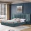 Upholstered Bed Frame With Headboard-135853625-135853627