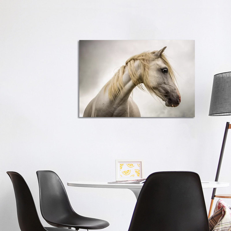 White Horse by Mark Gemmell - Wrapped Canvas Print, 101.6 cm H x 66.04 cm W x 3.175 cm D
