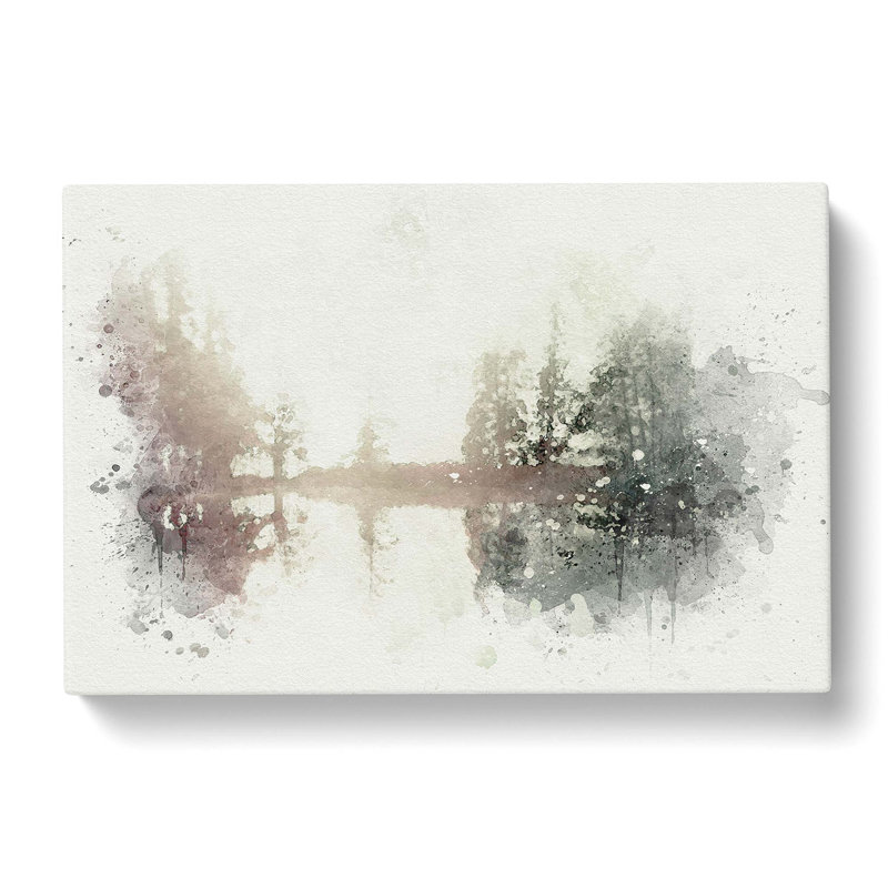 Foggy Sunrise In Germany In Abstract - Wrapped Canvas Print, 40cm H x 60cm W x 3cm D