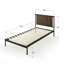 Lit plateforme en métal Zinus Gina-49815314