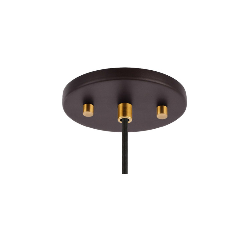 Luminaire suspendu sphère 1 lumière Herr, Bronze, Mercure, Halogène