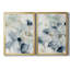 Indigo Ginkgo I - ensemble de 2 peintures sur toile encadrées-506617509-506617508