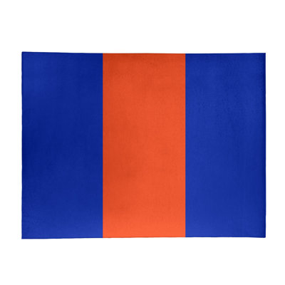 Tapis bleu/orange area
