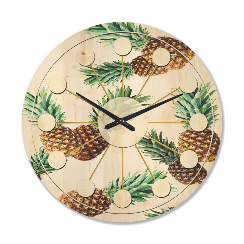 Horloge murale Pineapple, Très grand