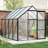 Elysora Aluminum Walk-In Greenhouse with Polycarbonate Panels-130376623-129916523