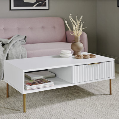 Bansemer 4 Legs Coffee Table with Storage