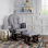 Fauteuil oscillant avec repose-pieds Hoop