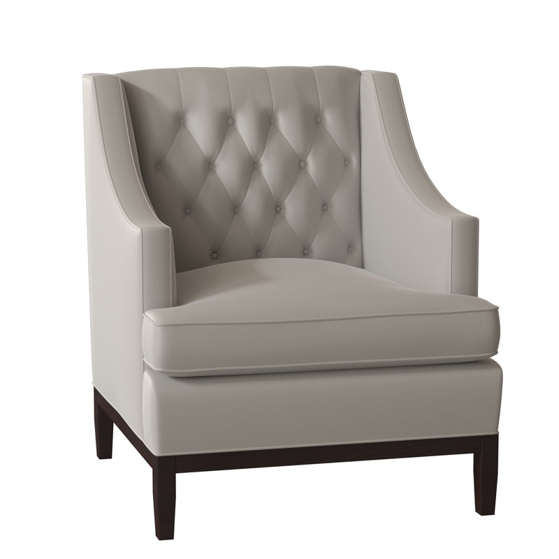 Carmel Armchair, Black Walnut, August Gray