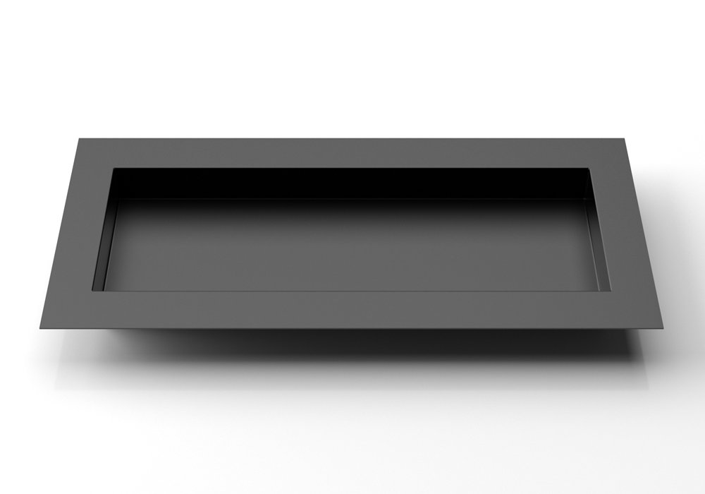 Geo Series Metal Planter Box, Black